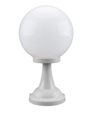 SIENA PILLAR MOUNT 250MM OPAL E27 WHITE